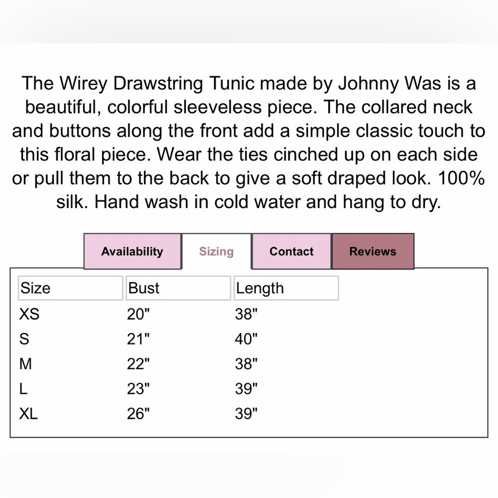 Johnny Was Drawstring Tunic - Picture 5 of 14
